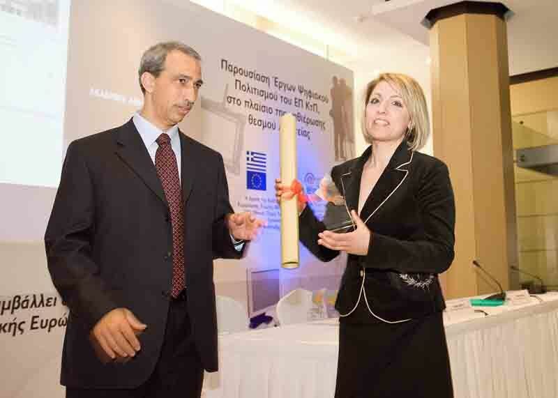 Η κ. Βαρβάρα Τσάκα, έφορος Μουσείου Νίκου Καζαντζάκη